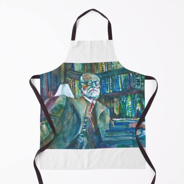 Item preview, SIGMUND FREUD in his studio - watercolor portrait designed and sold by lautir.