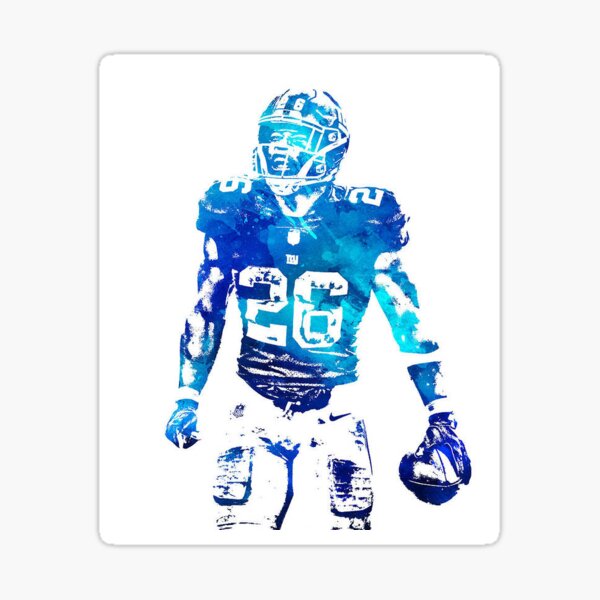 Saquon Barkley Color Rush Art Board Print for Sale by Alex Benson