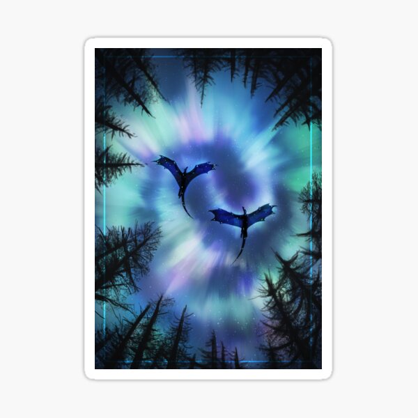 Item preview, Aurora Flutters (Forest) designed and sold by OceanicScribble.