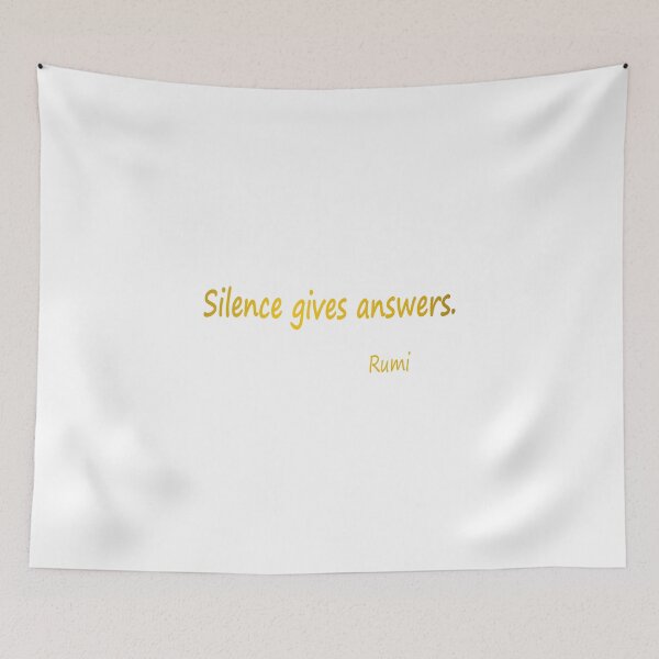 Item preview, Silence Gives Answers designed and sold by PeaceGiftsShop.