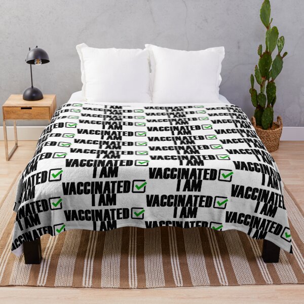 Item preview, I am vaccinated Green tick checked box - Sleek design designed and sold by Deegital18.