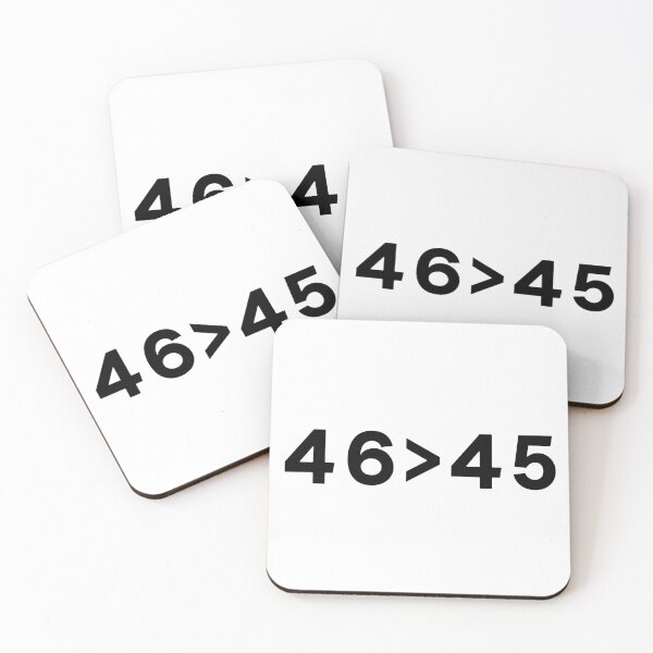 Item preview, 46>45 numbers don't lie - Trump Biden - Black designed and sold by ArtStore20.