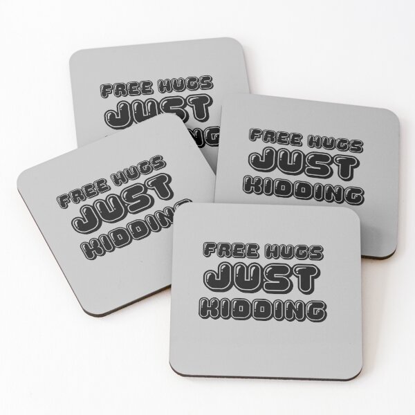 Item preview, Free Hugs Just Kidding Gray designed and sold by DamaliePierre.