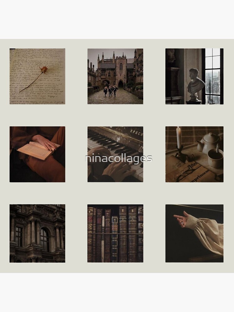 "Dark Academia Moodboard" Photographic Print for Sale by ninacollages