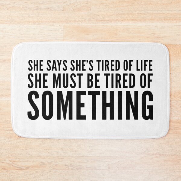 Item preview, Tired of Something (Black) designed and sold by UnicornPeeps.