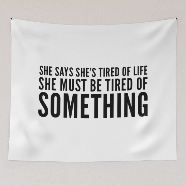 Item preview, Tired of Something (Black) designed and sold by UnicornPeeps.