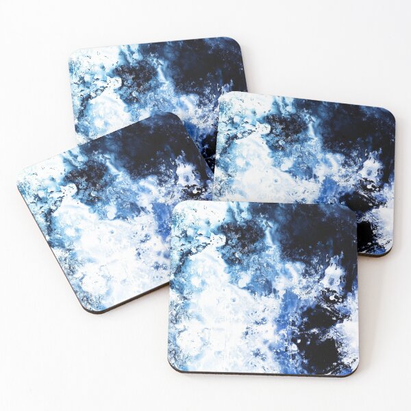 Item preview, Mysterious dark blue ice paint stormy sea designed and sold by cannevas.