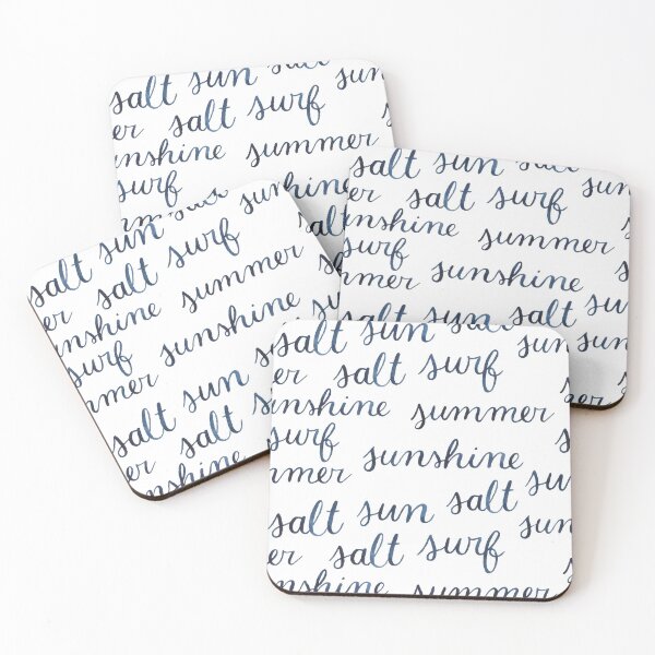 Item preview, Summer Salt Surf Sun - Watercolor Brush Lettering designed and sold by Gardenia Watercolors.