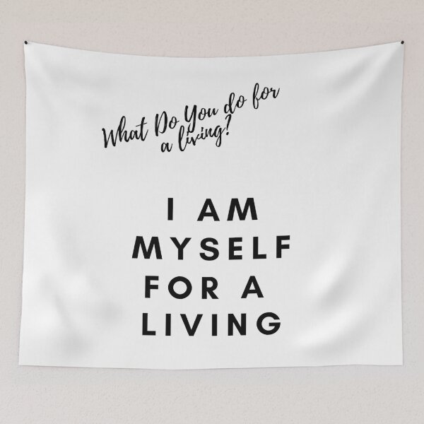 Item preview, I am myself for a living selfmotivation - what do you do for a living - Funny t-shirts designed and sold by MDclothingshop.