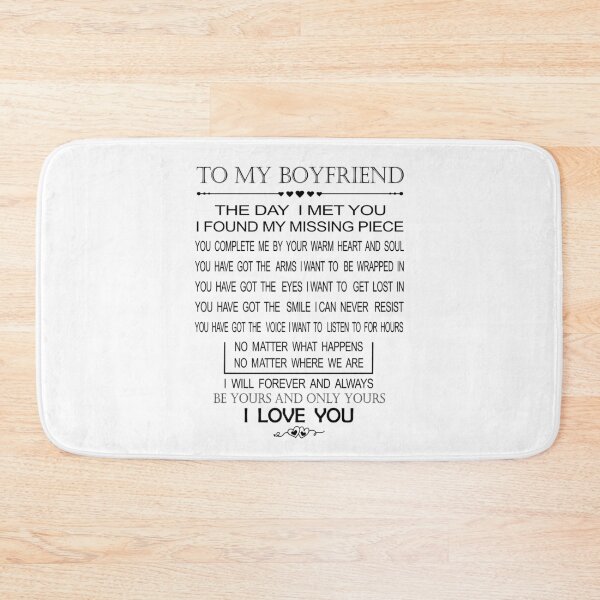 Item preview, To My Boyfriend the Day I Met You I Found My Missing Piece: Cute Valentines Day Gifts for Boyfriend, Gift for Him Boyfriend, Couples Gifts for Boyfriend From Girlfriend designed and sold by NiceTee21.