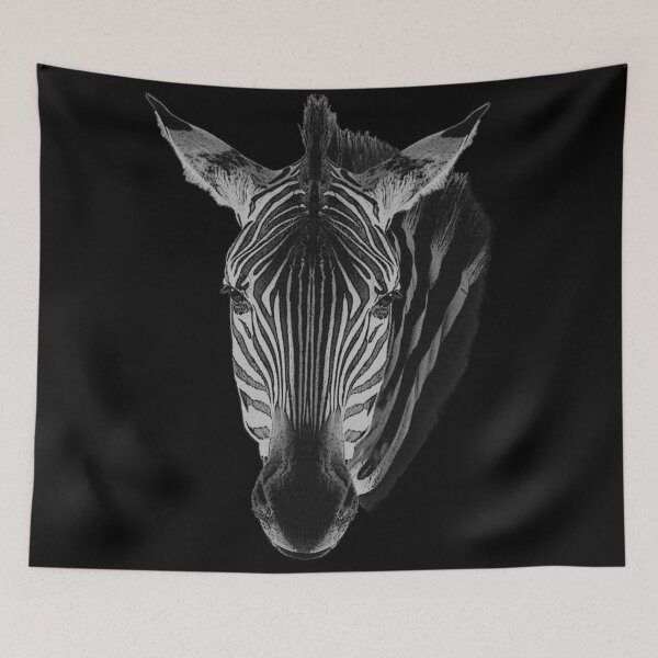Item preview, zebra head, african animal motifs, birthday gift african designed and sold by Kirei-Lily.