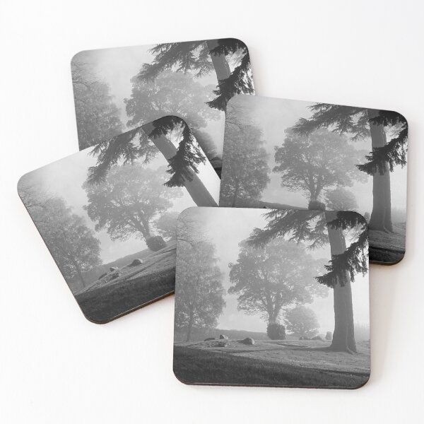 Item preview, Morning mist clearing, Stirling, monochrome. designed and sold by paulboizot.