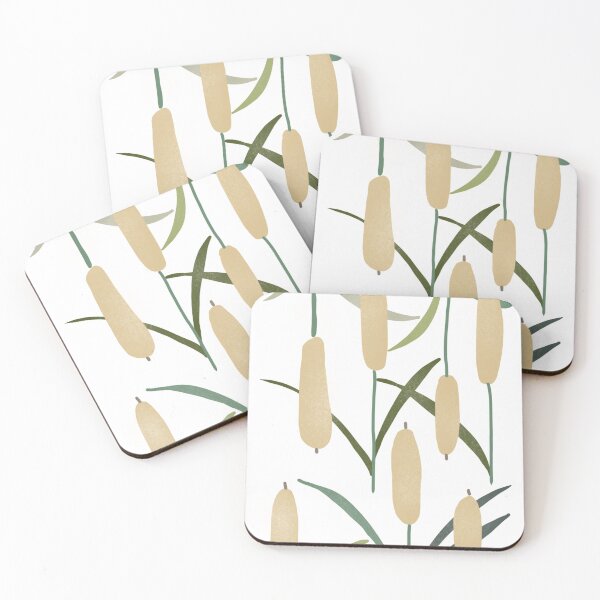 Item preview, Abstract cattail plants designed and sold by cecilysesame.