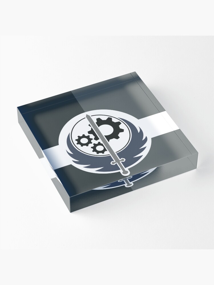 Alternate view of Brotherhood of Steel Tapestry Acrylic Block
