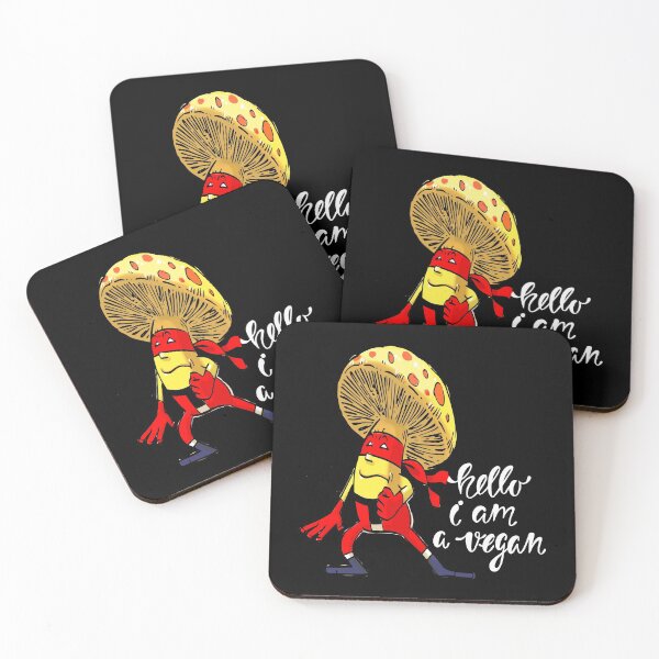 Item preview, Hello I am a Vegan Super Ninja Mushroom Mixed Martial Arts MMA Superhero designed and sold by ProjectX23.