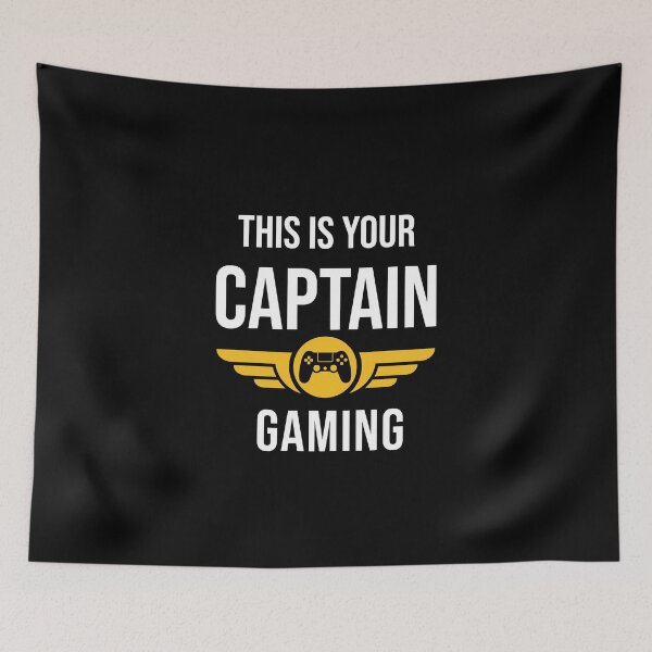 Artikelvorschau, Dies ist Ihr Captain Gaming (Dies ist Ihr Captain Speaking) entworfen und verkauft von Uppercase Tees.