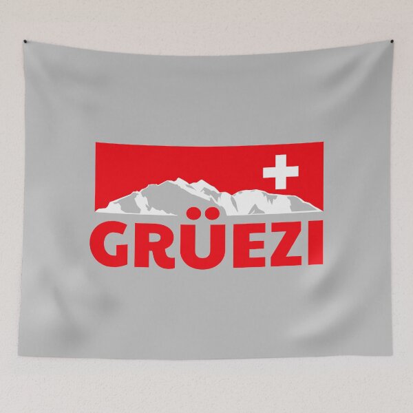 Item preview, Grüezi Greeting Swiss Swissland Alps Ski Gift Idea designed and sold by vicoli-shirts.