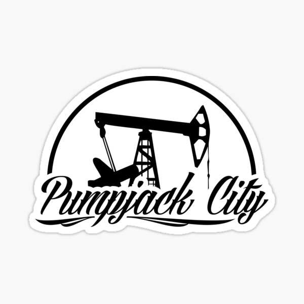 "Pumpjack City" Sticker by joeeasy Redbubble