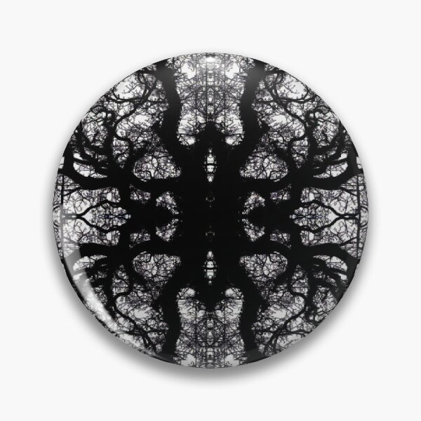 Item preview, Silueta de ramas, visor en blanco y negro reflejado designed and sold by FoxCalledThread.