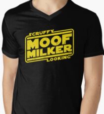 Scruffy Looking Moof Milker Men's V-Neck T-Shirt