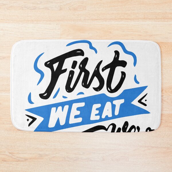 Item preview, First we eat then we do everything else - MFK Fisher quote designed and sold by MK3DESIGN.