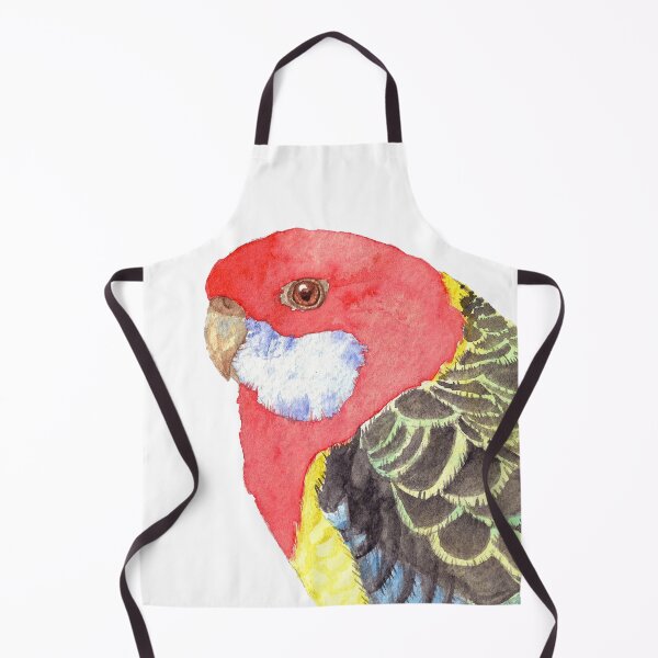 Item preview, Eastern rosella watercolor - bird portrait painting designed and sold by L'Atelier Oranjade.