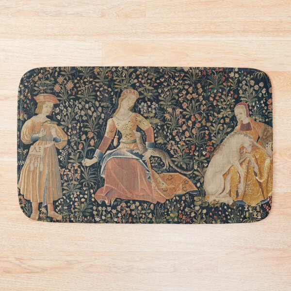 Item preview, Medieval Unicorn Floral Tapestry designed and sold by Epitome Girl.