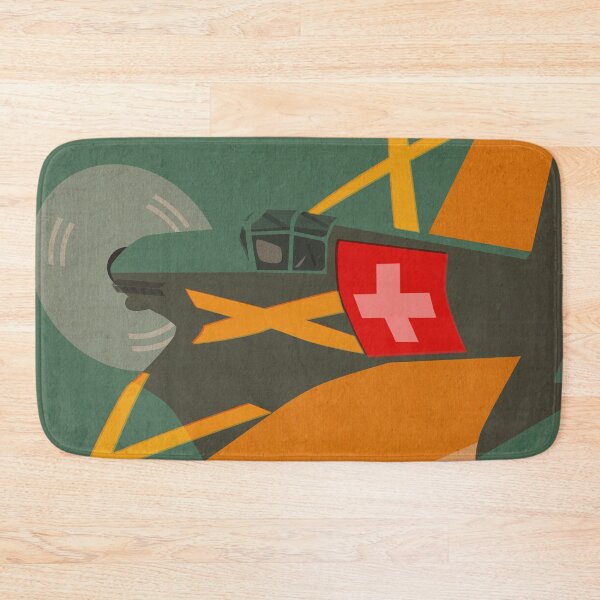 Item preview, Swiss airplane poster D-3801 fighter by Dennis Weber of ShreddyStudio designed and sold by Dennis Weber.