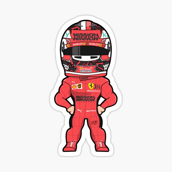 Charles Leclerc Ferrari Fórmula 1 2020 Pegatina