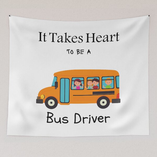Item preview, It Takes Heart To Be A Bus Driver,FUNNY gift designed and sold by piskwi.