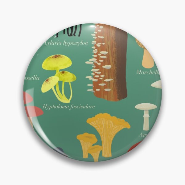 Item preview, Mushrooms with Latin names designed and sold by sarastripe.