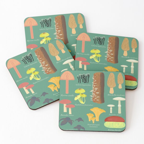Item preview, Mushrooms with Latin names designed and sold by sarastripe.
