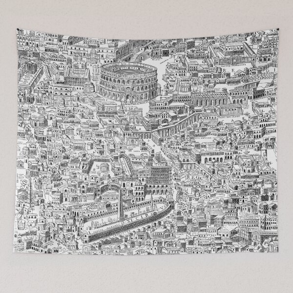 Item preview, Ancient Rome Historic Line Drawing designed and sold by Budwell-Ind.