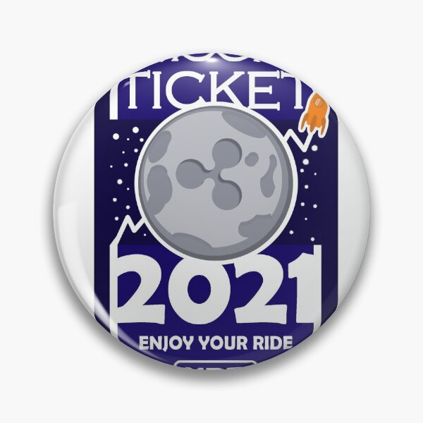 Item preview, Ripple Moon Ticket 2021 / XRP T-Shirt designed and sold by katastrophicus.