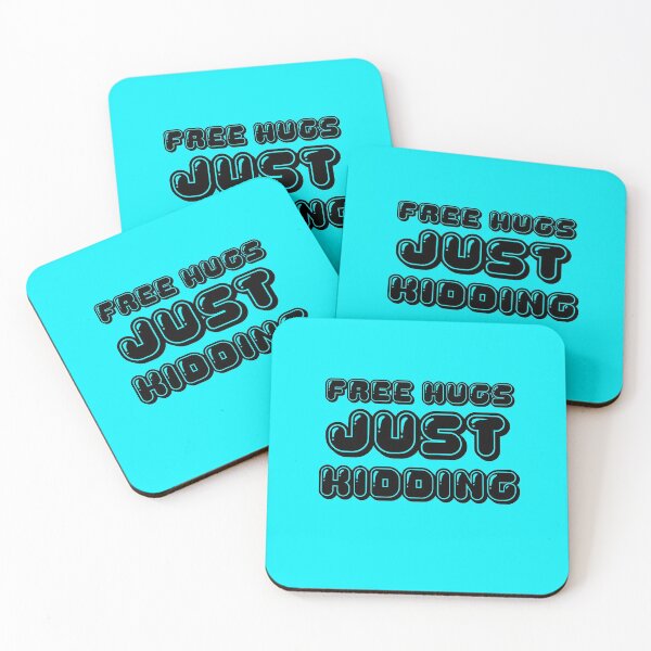 Item preview, Free Hugs Just Kidding Blue designed and sold by DamaliePierre.