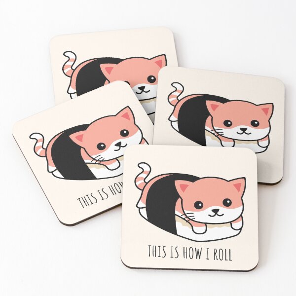 Item preview, Kawaii Sushi Cat This Is How I Roll designed and sold by TamGustam.