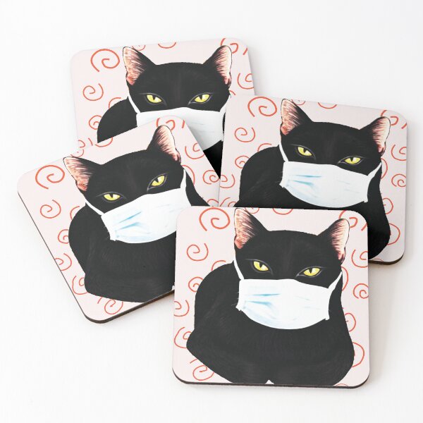 Item preview, BLACK CAT MASKED designed and sold by teemaker24.