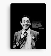 Harvey Milk - "Rights" Quote Canvas Print