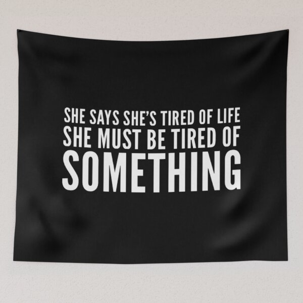 Item preview, Tired of Something (White) designed and sold by UnicornPeeps.