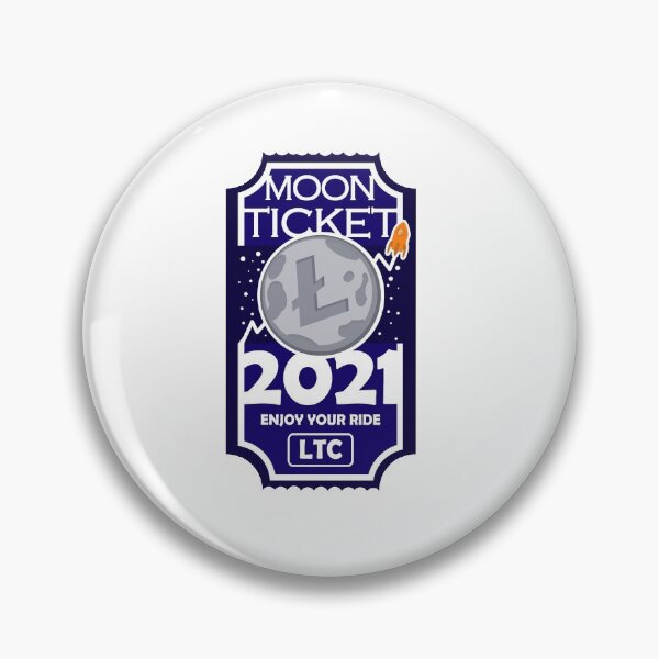 Item preview, Litecoin moon ticket 2021 / LTC T-Shirt designed and sold by katastrophicus.