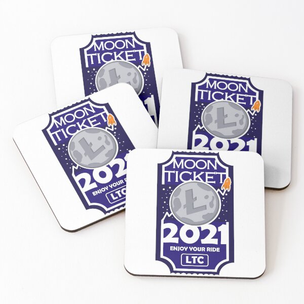 Item preview, Litecoin moon ticket 2021 / LTC T-Shirt designed and sold by katastrophicus.