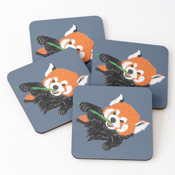 Item preview, Artwork showing a Red Panda eating Bamboo I designed and sold by JD's Shop.