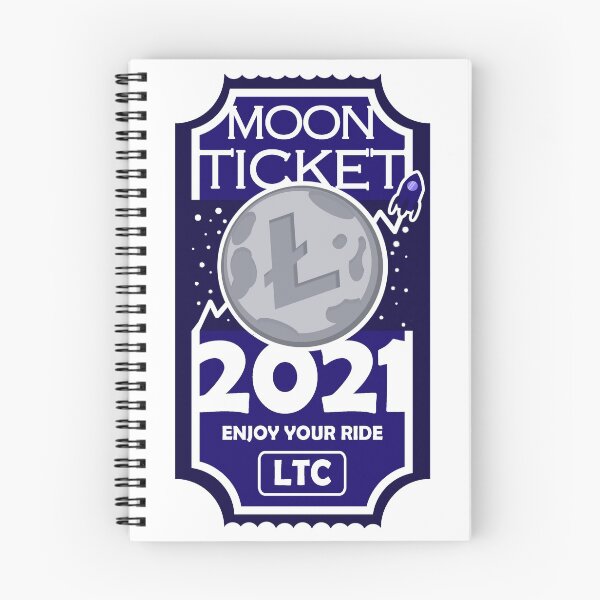 Item preview, Litecoin moon ticket 2021 / LTC T-Shirt designed and sold by katastrophicus.