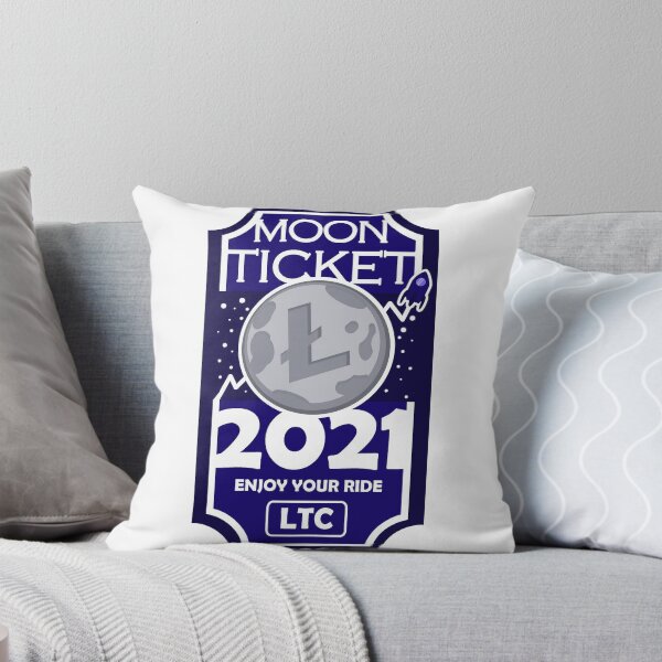 Item preview, Litecoin moon ticket 2021 / LTC T-Shirt designed and sold by katastrophicus.