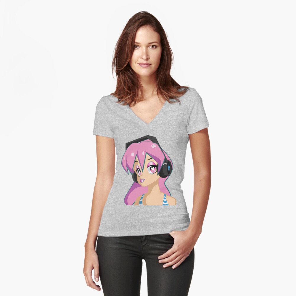 Item preview, Fitted V-Neck T-Shirt designed and sold by Claudiocmb.