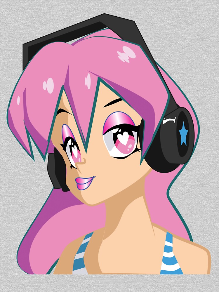 Thumbnail 3 of 3, Relaxed Fit T-Shirt, Woman with Headphones designed and sold by Claudiocmb.
