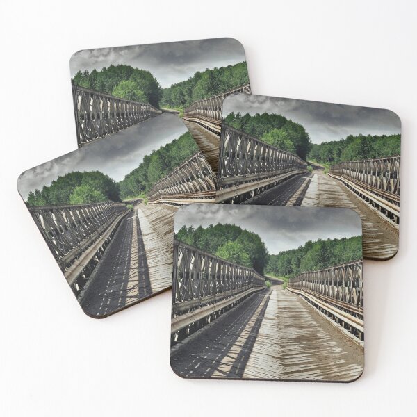 Item preview, Rustic Bridge Photograph on Woodland Dirt Road designed and sold by BackgroundPixel.