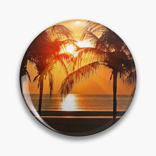 Item preview, Sunset on Beach Rays of Sunlight filtered through Palm Trees designed and sold by KC-Clothing-Co.