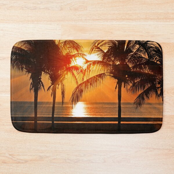 Item preview, Sunset on Beach Rays of Sunlight filtered through Palm Trees designed and sold by KC-Clothing-Co.