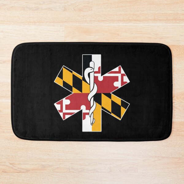 Item preview, Maryland Flag EMS - Emergency Medical Services for EMTs, Paramedics, ALS, BLS, Ambulance Drivers, Technicians, and Dispatchers designed and sold by MarylandStyle.